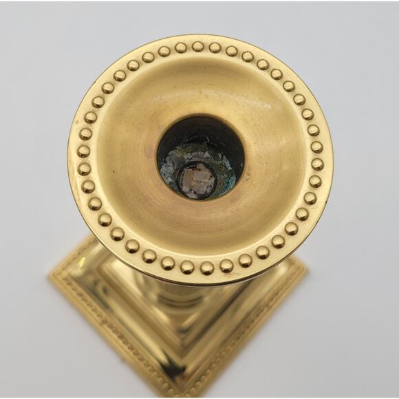 Vintage Smithsonian Institution Collection Baldwin Brass Candlestick 10" Tall - Picture 11 of 15